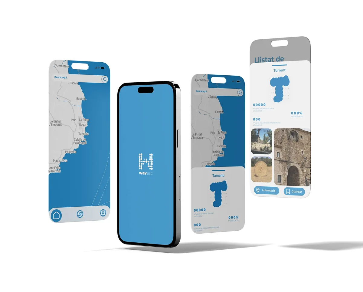 Wavesc brand identity, app & campaign by Xevi Machado — sustainable tourism, Costa Brava, Catalonia (02)